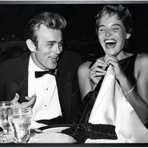 Betaalbaar Art Print James Dean & Ursula Andress Zwart-wit AAJ009